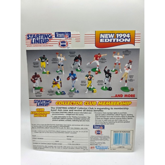 1994 Starting Lineup Jerome Bettis Los Angeles Rams Kenner Figure with Card - Picture 2 of 2
